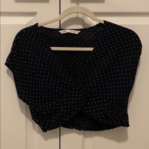 Zara- POLKA DOT SHIRT